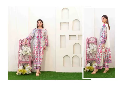 Original Damask Tawakkal Stitched 2 Piece Ready-to-wear Digital Printed Staple Shirt Designs & Stitched Digital Printed Staple Trousers 